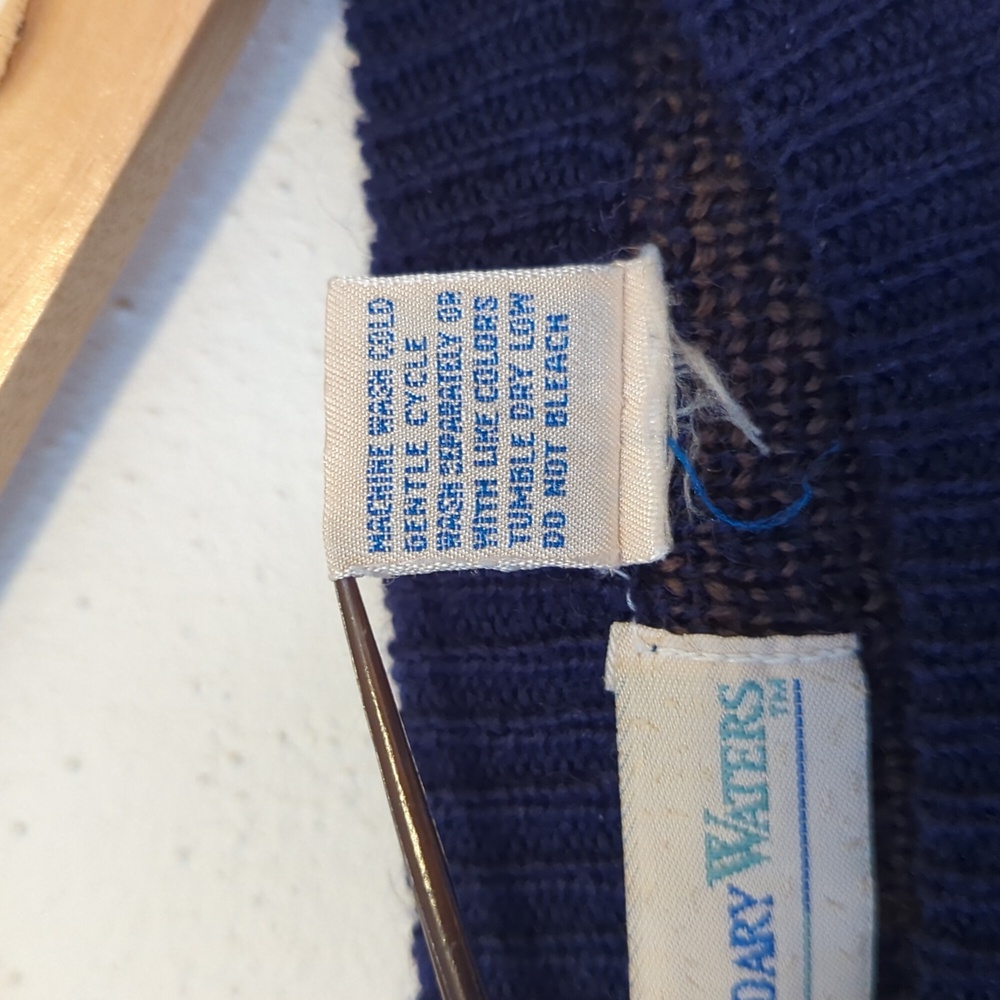 Boundary Waters | Vintage | Wool Blend Graphic Grandpa Sweater - Picture 9 of 9